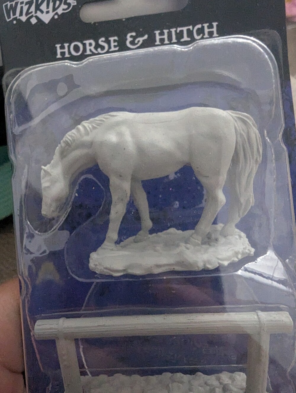 WizKids Deep Cuts Horse & Hitch Miniature Model